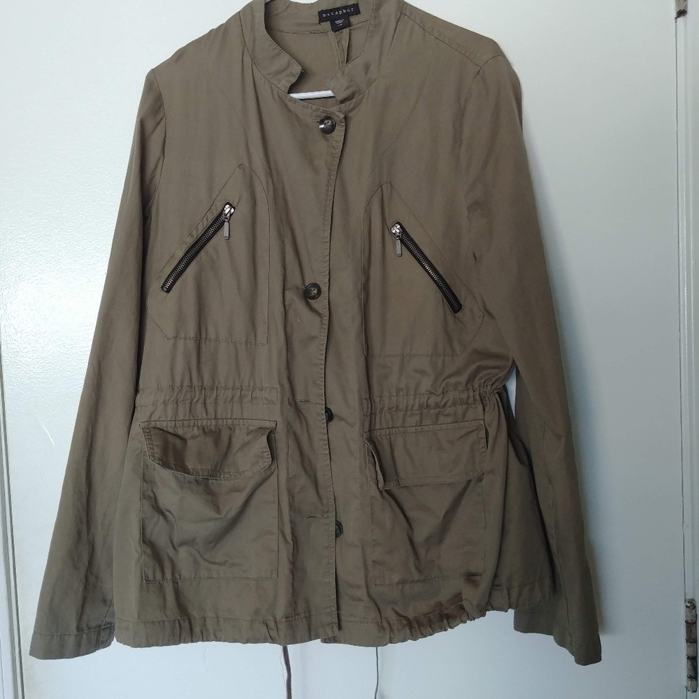 METHAPHOR CARGO BLAZER OLIVE